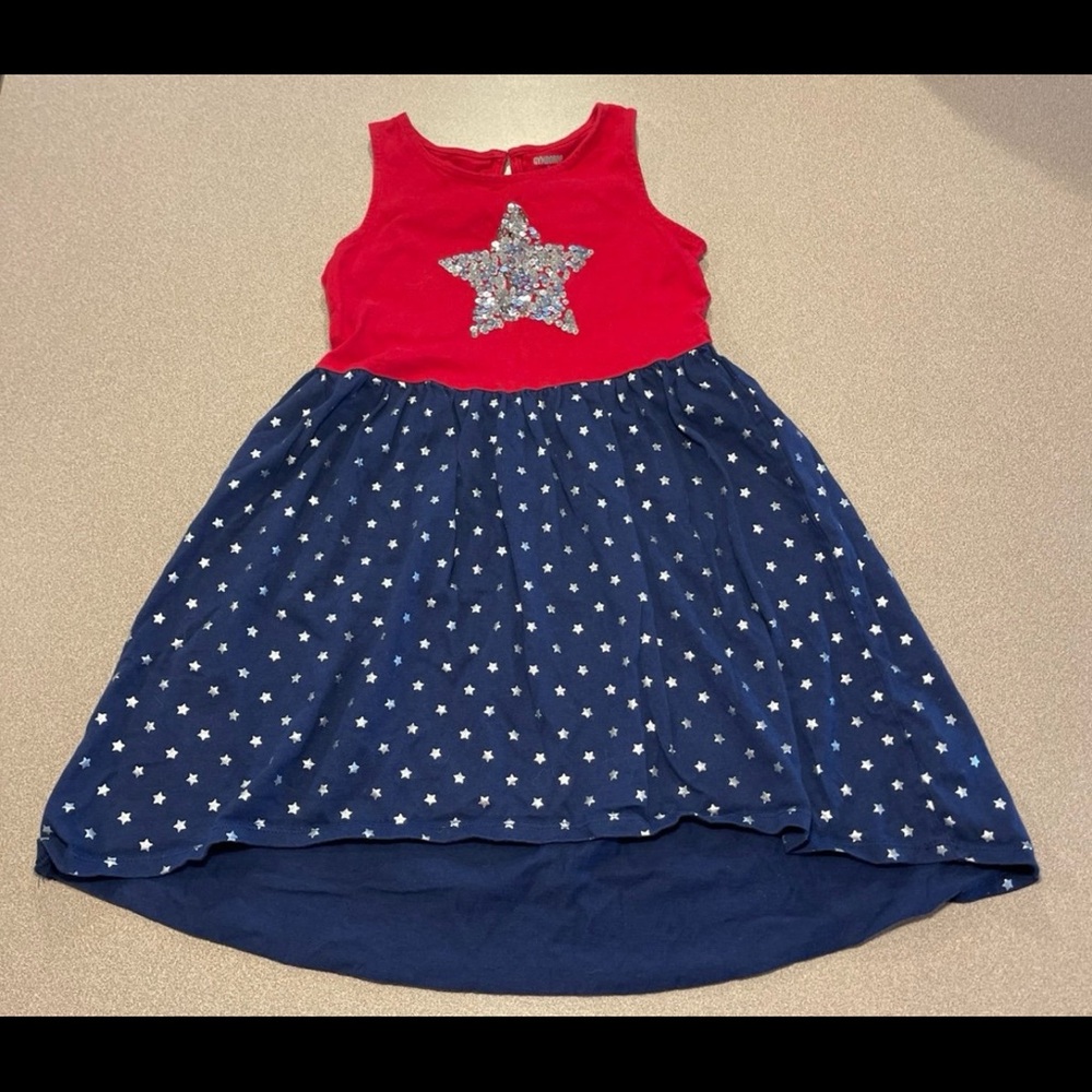 Gymboree Red and Blue Star Dress size 7